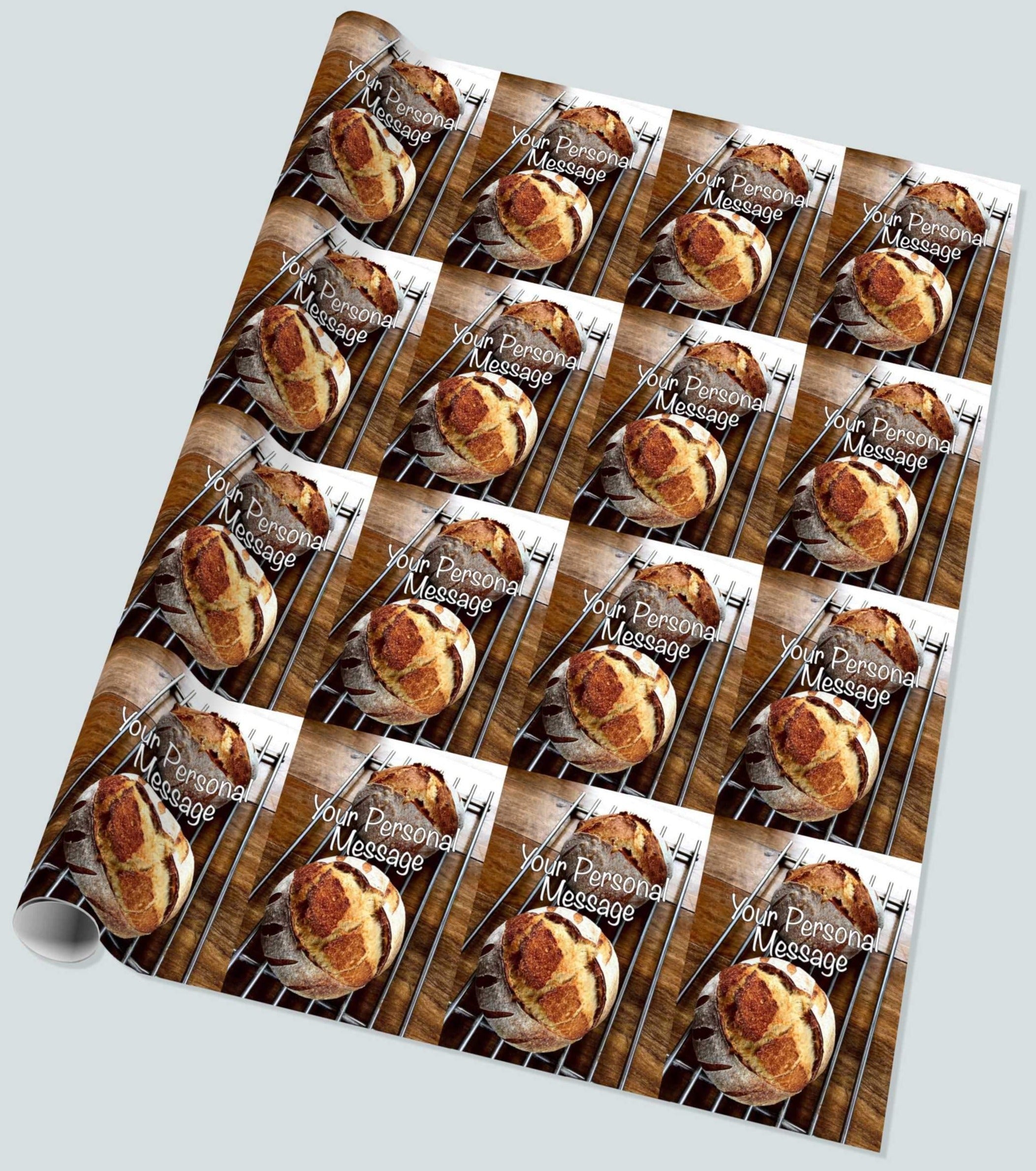 Personalised Bread Wrapping Paper, Chef and Baker Gift Wrap. — Jumping ...