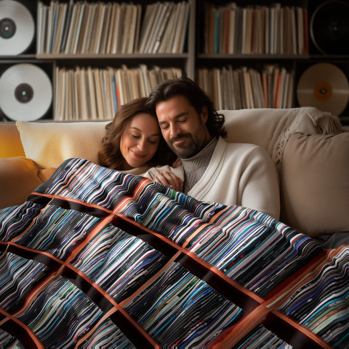 Record Shelves – Luxury Sherpa (2-Blanket Bundle)