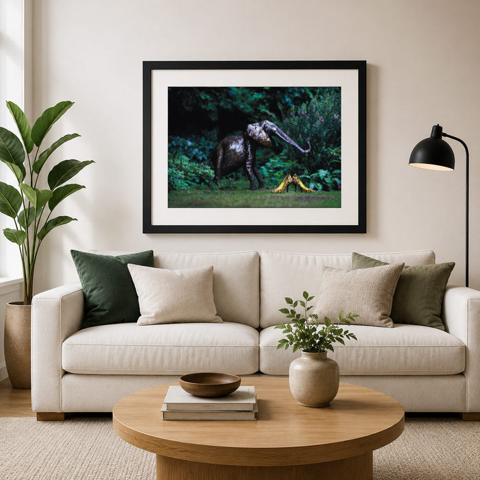 Elephants & Shoes Framed Print