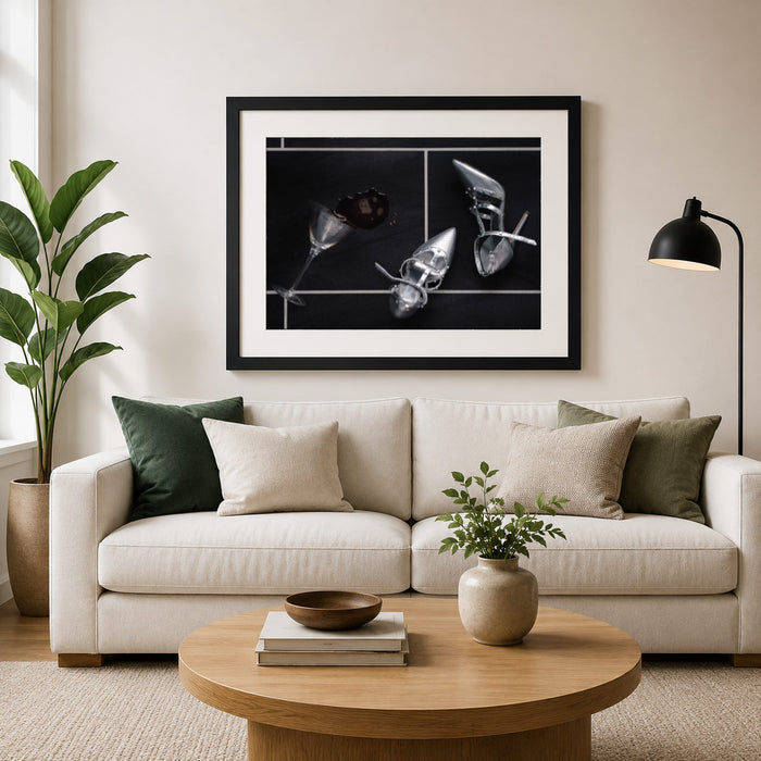 Spilt Cocktail Framed Print