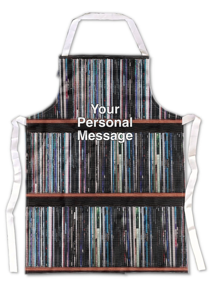 Personalised Vinyl Record Apron | Music Themed Apron. — Jumping Toads