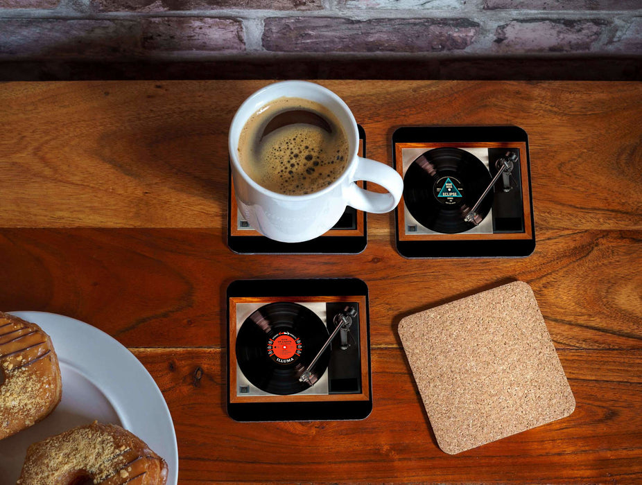 Vinyl Record Coasters (Pack of 6)
