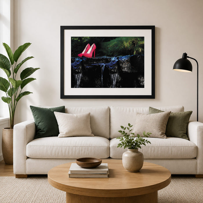 Shoes On The River Framed Print