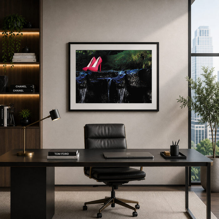 Shoes On The River Framed Print