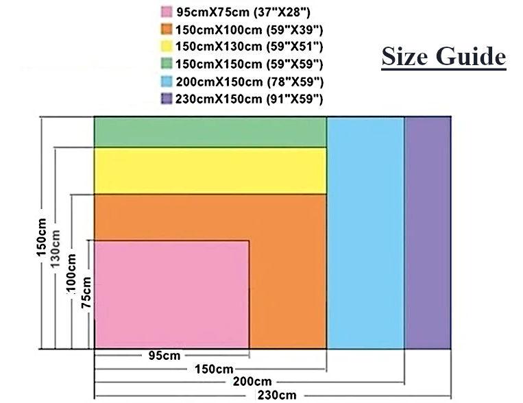 A simple size guide for wall tapestry